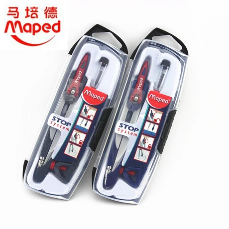 

Французские импортные смарт-компасы MAPED 196100, набор из трех предметов, студенческие компасы для рисования/карандаш/свинец, 1 комплект