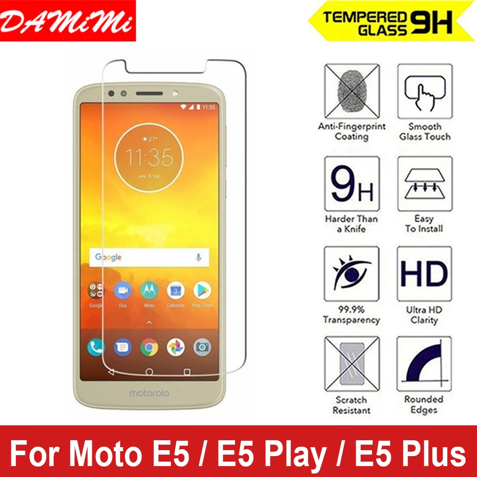 2.5D закаленное Стекло для Motorola E5 плюс фильм царапинам ультра тонкий Экран