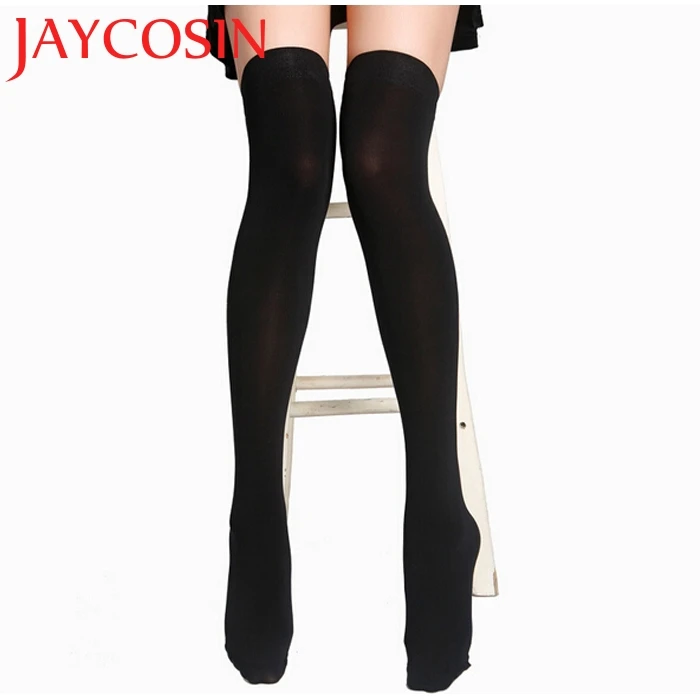 JAYCOSIN женские модные носки выше колена тянущиеся нейлоновые новинка Прямая