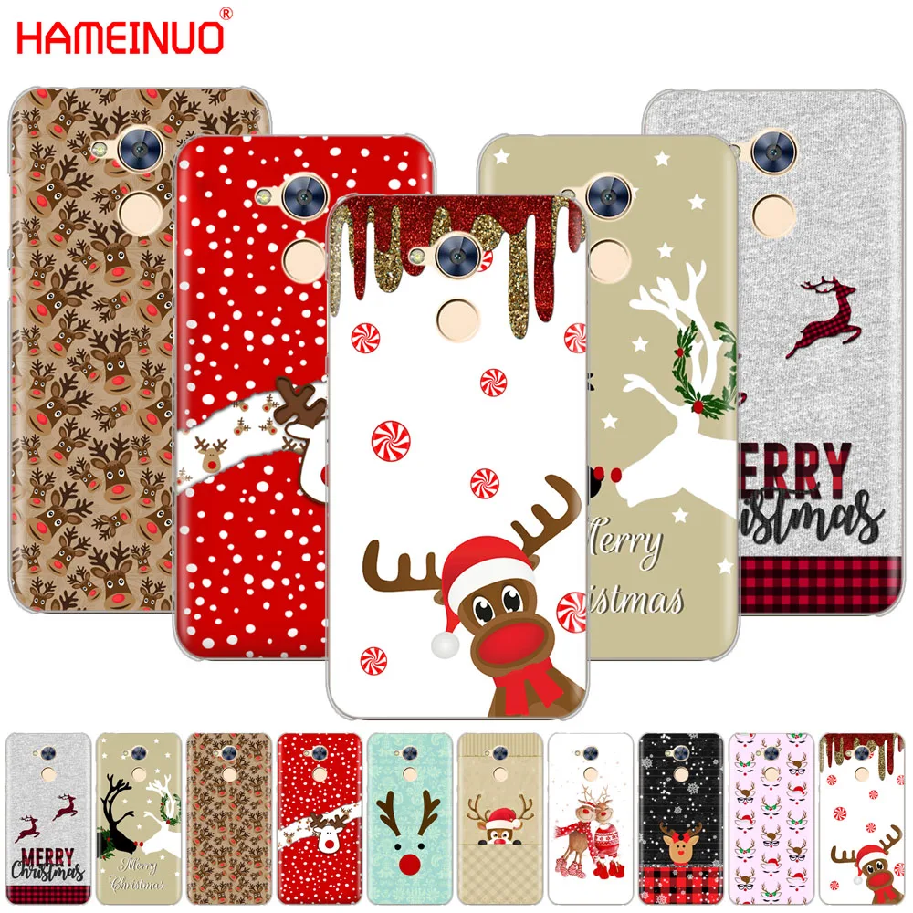 HAMEINUO Милый лось Рождество олень мультфильм год чехол для телефона huawei Honor 10 V10 4A 5A 6A 7A 6C 6X7X8 9 LITE