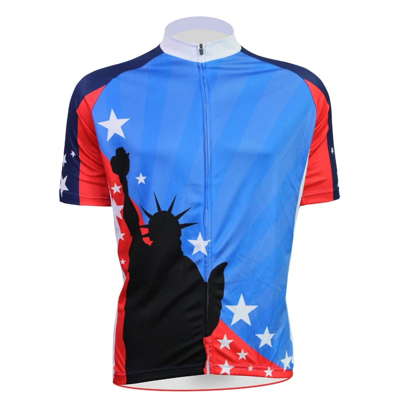 Синяя Статуя Свободы Alien спортивная мужская одежда с коротким рукавом для