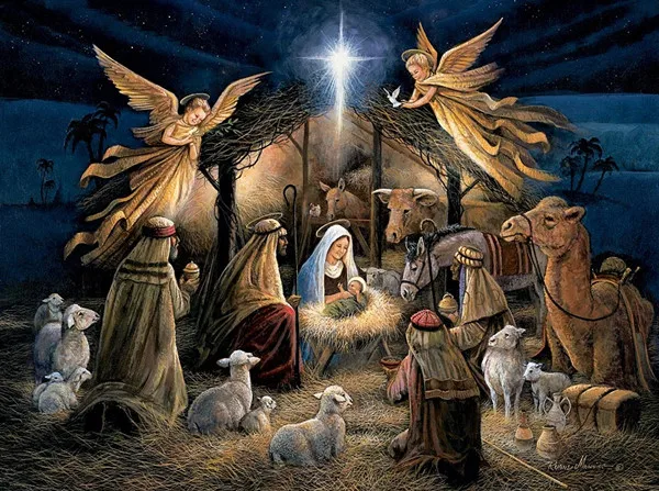Набор для рукоделия вышивки Jesus wen Born Angel 14CT без печати вышивка крестиком