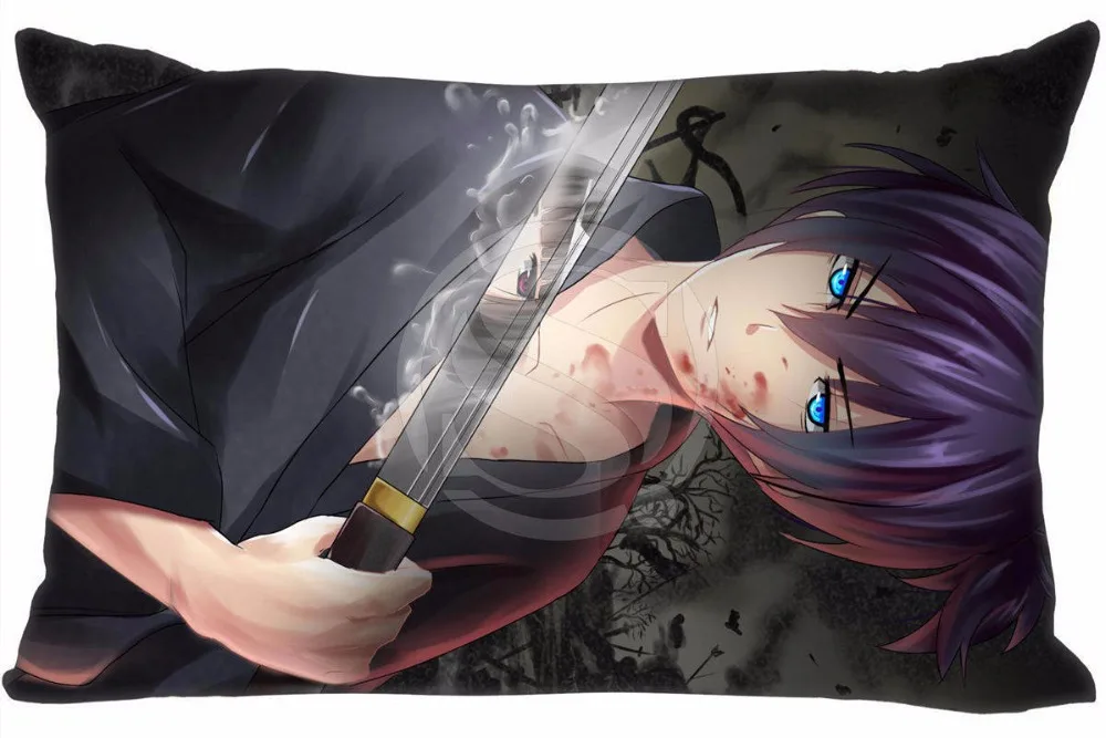 Горячая Распродажа Noragami наволочка пользовательские молнии Прямоугольная
