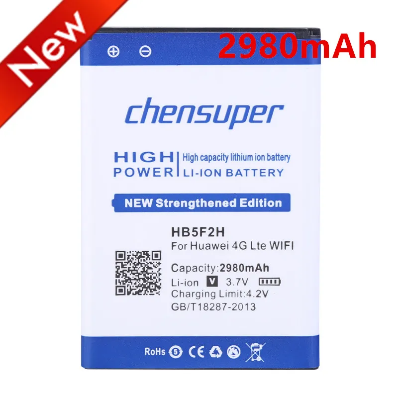 

NEW 3.7V 2980mAh HB5F2H For Huawei E5372 E5373 E5375 EC5377 E5330 E5336 E5351 E5356 EC5377U-872 E5356S-2 E5330Bs-2 Battery