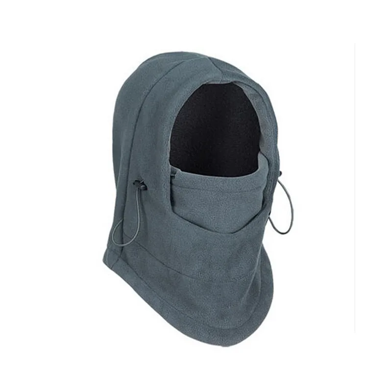 Зимняя ветрозащитная Велюровая шапочка из полиэстера флисовая шапка маска на