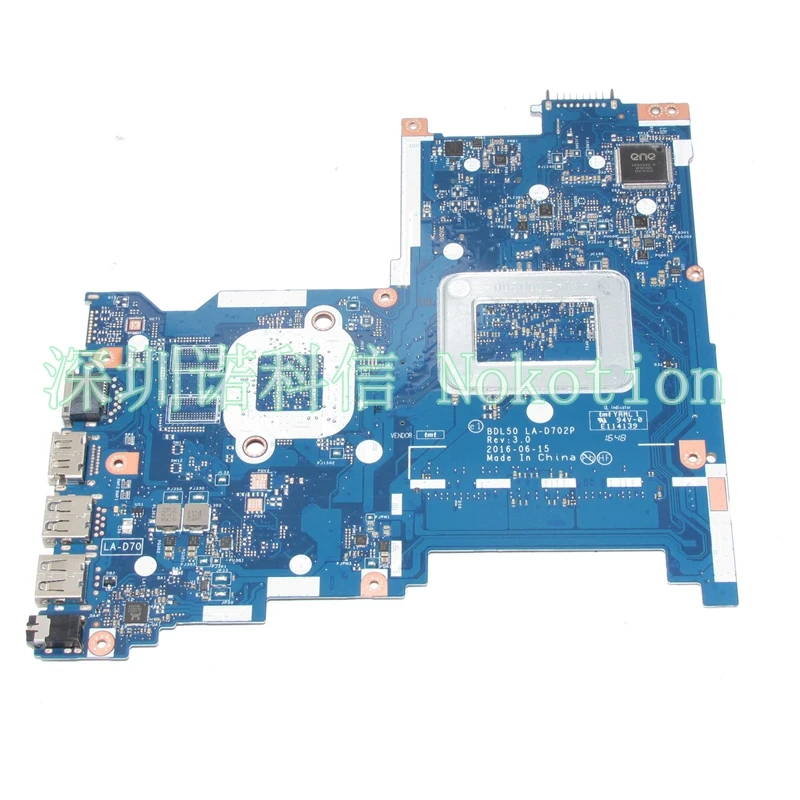 NOKOTION 854944-601 854944-001 основная плата для ноутбука для hp 250 G5 материнская плата BDL50 LA-D702P работает