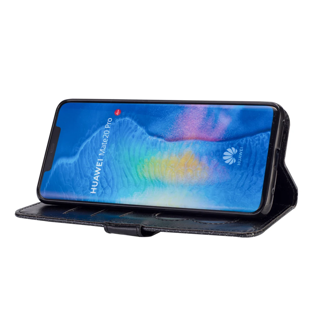 L-FADNUT для huawei P20 Lite P30 mate 20 Pro, роскошный элегантный блестящий чехол-кошелек с откидной крышкой и подставкой, Кожаные чехлы, блестящий чехол-бампер со слотом для карт