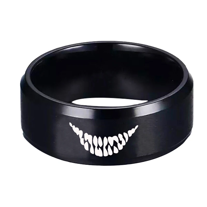 2019 классический фильм Веном Байкер кольцо черное из нержавеющей Сталь в стиле