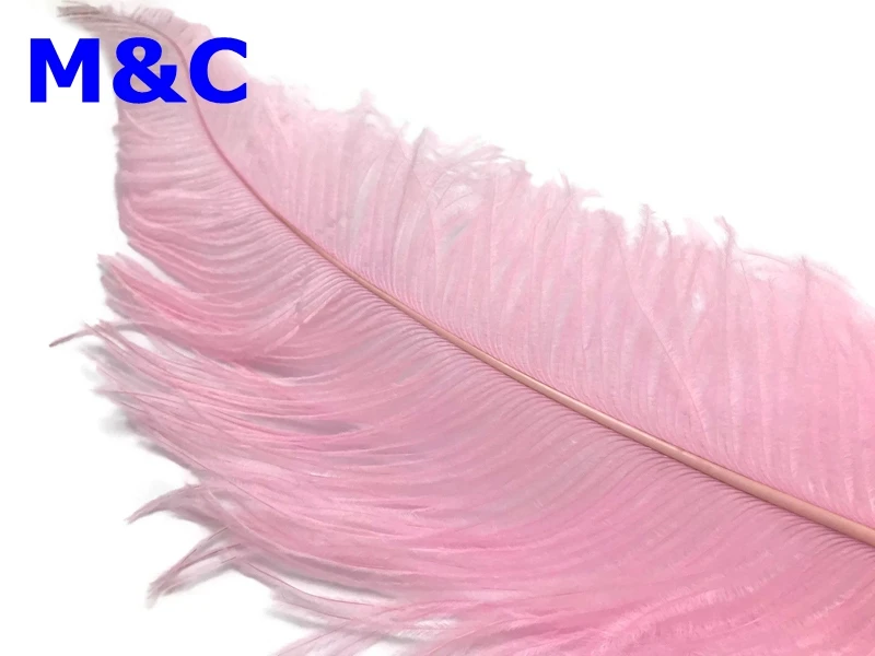 

50PCS Pink color Dyed Cheap Top clipped Ostrich Feathers size 50-70cm long 20-28inch Cut ostrich plumes for crafts wedding deco