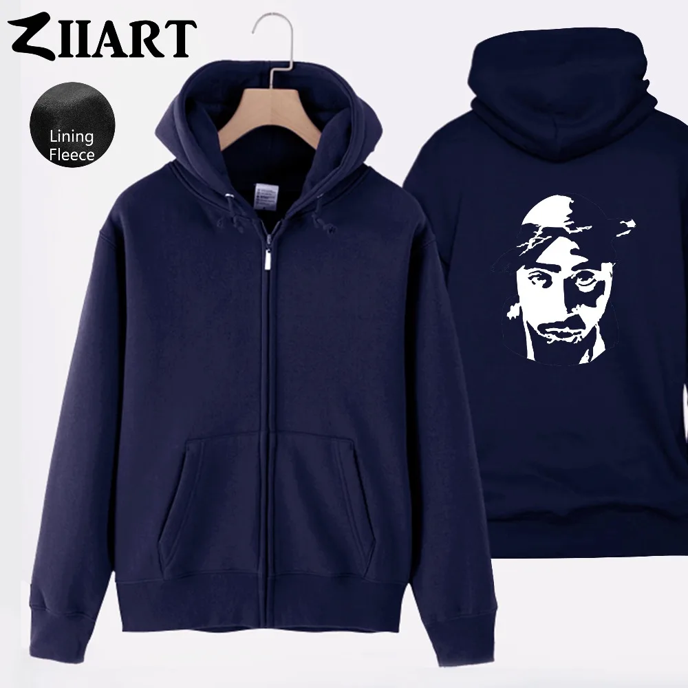 Парная одежда Tupac Shakur stencil 2Pac Makaveli для мужчин и мальчиков на молнии Осень-зима