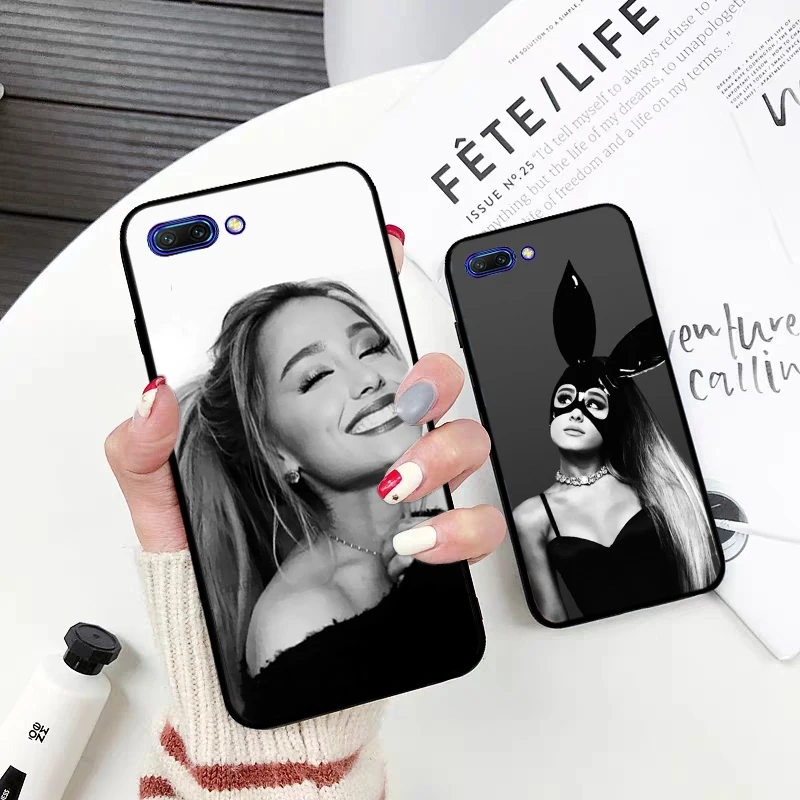 Чехол ariana grande силиконовый для Huawei honor 6A 7A Pro 7X 8 Lite 8A 8X 8C 9 Note 10 View 20 20S 9X|Бамперы| |