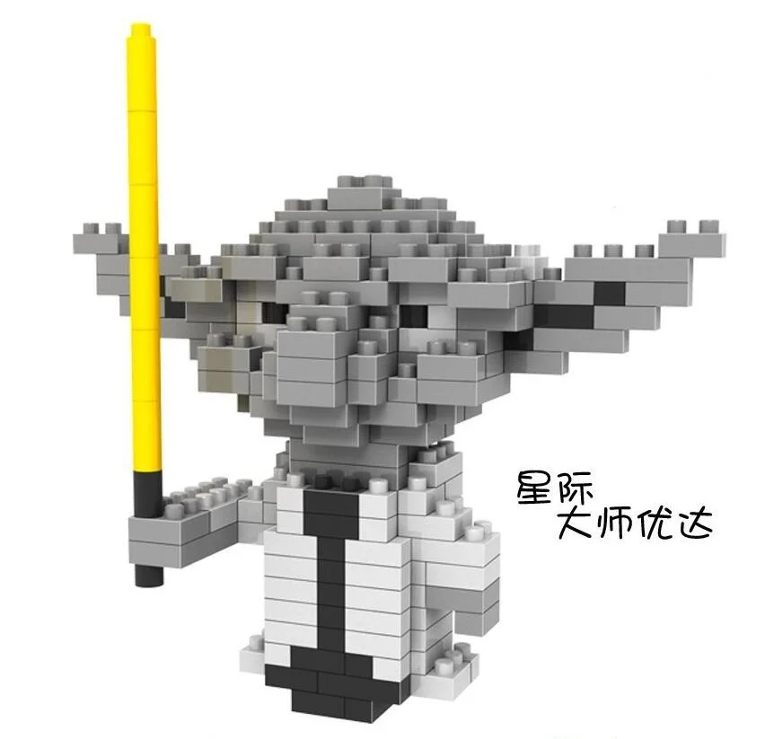 LOZ алмазные блоки маленький строительный кирпич Mario аукцион фигурка Star Yoda Juguetes