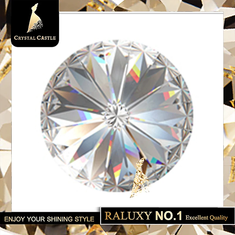 Хрустальный замок 1122 круглые Rivoli стеклянный модный камень Strass 10 мм 12 14 16 18 класса