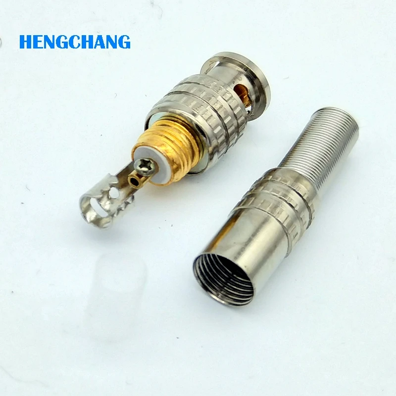 10 шт./лот SolderLess Twist Весна BNC Разъем для CCTV SYV 75 5 коаксиальный кабель|spring connector|solderless