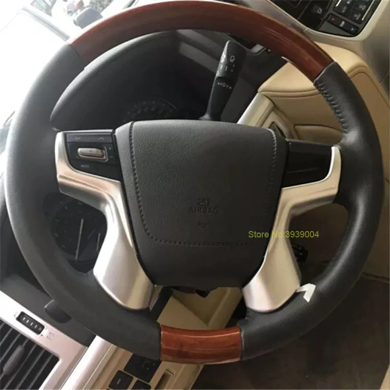 Для TOYOTA LAND CRUISER 2016 2 шт. матовые хромированные молдинги из АБС пластика для