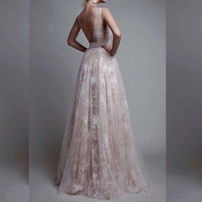 Кот пром dress формальные кружева abiye elbise узун a line халаты де вечере longues мантии