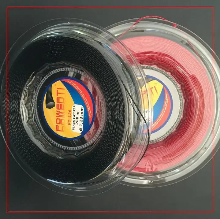 Оригинальная теннисная нить powerti Taiwan Hexaspin twister 200 м из полиэстера твердого
