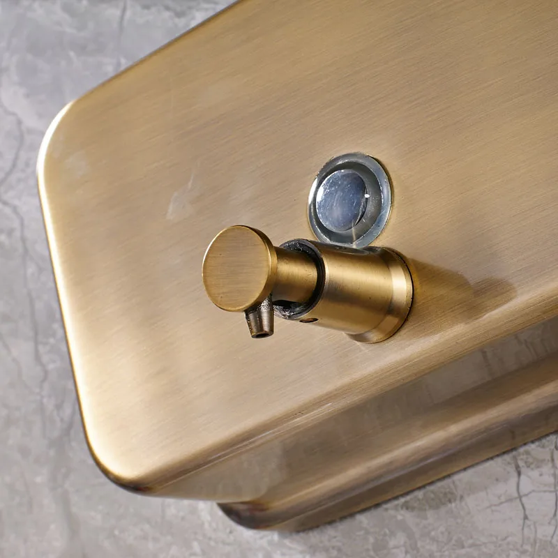 Бесплатная доставка античный латунный диспенсер для жидкого шампуня одиночная