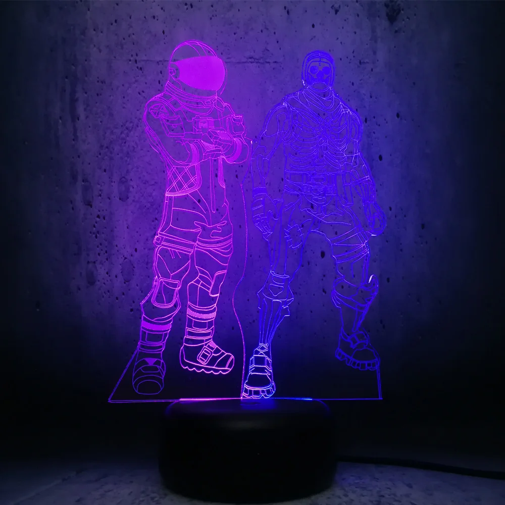 Светодиодный светильник для ролевых игр DARK VOYAGER и Trooper с черепом 3D смешанный