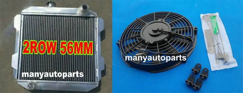 Алюминиевый радиатор и вентилятор для Ford Capri II Mercury MK1 2600/2800 V6 LHD 197 197mt KIT 71 72 73 74 75 76
