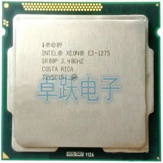 Процессор Intel Xeon четырехъядерный процессор E3 1275 e3 LGA1155 для настольного ПК