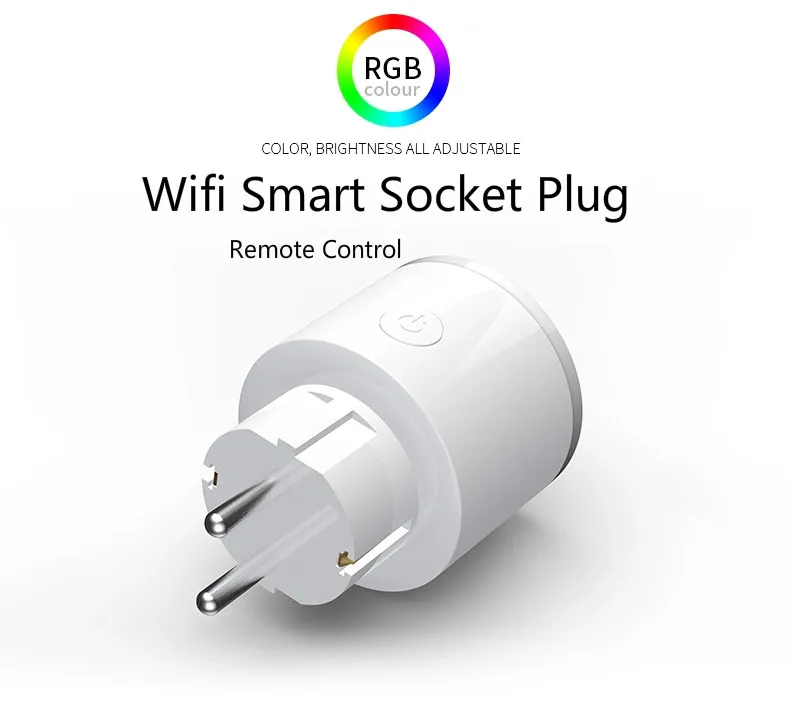 2 шт. в упаковке интеллектуальное зарядное устройство для ЕС Wifi умная розетка