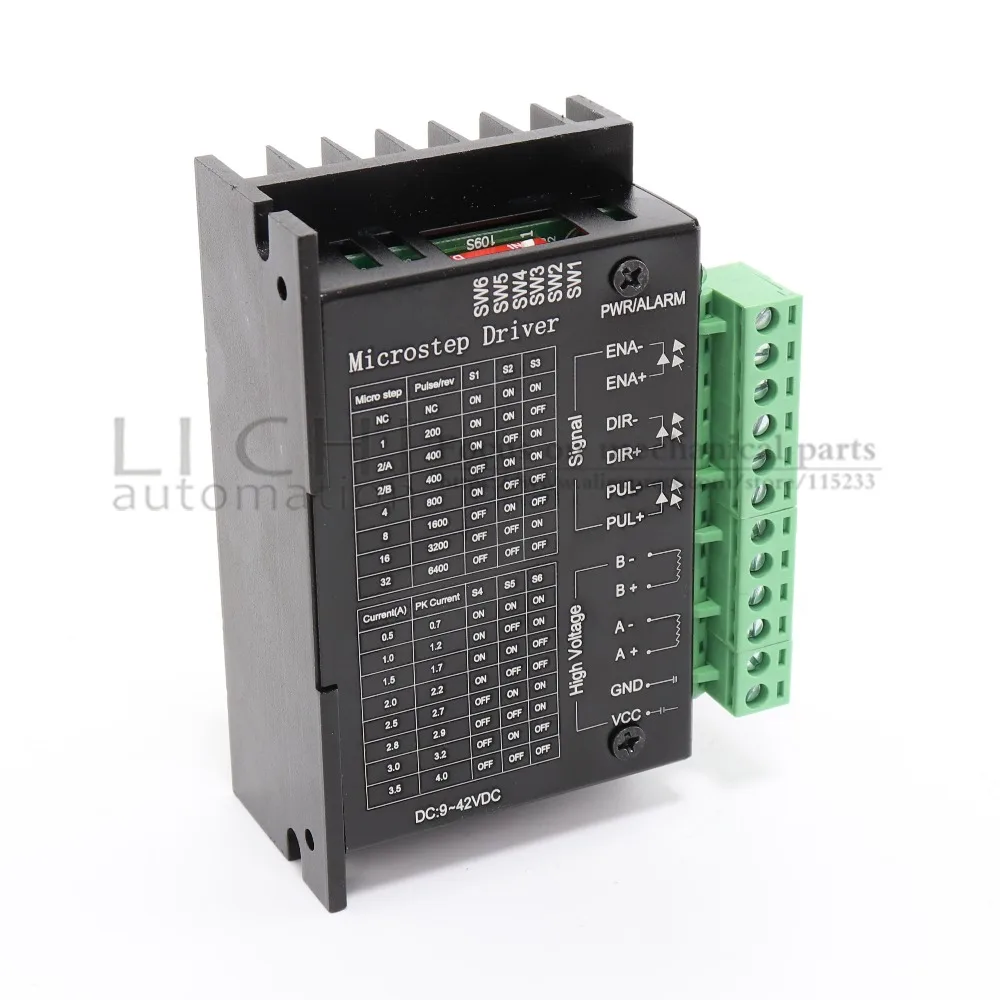 3 шт. TB6600 шаговый двигатель драйвер 2 фазы 9-42VDC 4A для NEMA17 NEMA23 мотор ЧПУ маршрутизатор контроллер для 3D принтера