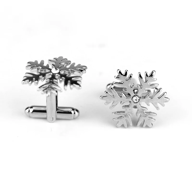 Женские украшения для платья запонки пуговица манжета в виде снежинки мужские