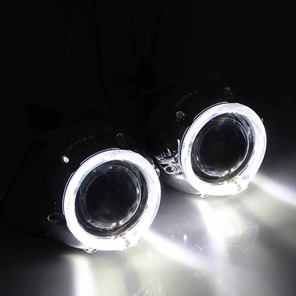 3 0 дюймов HELLA 5 Koito Q5 hid Биксеноновые линзы проектора белые глаза ангела кожухи