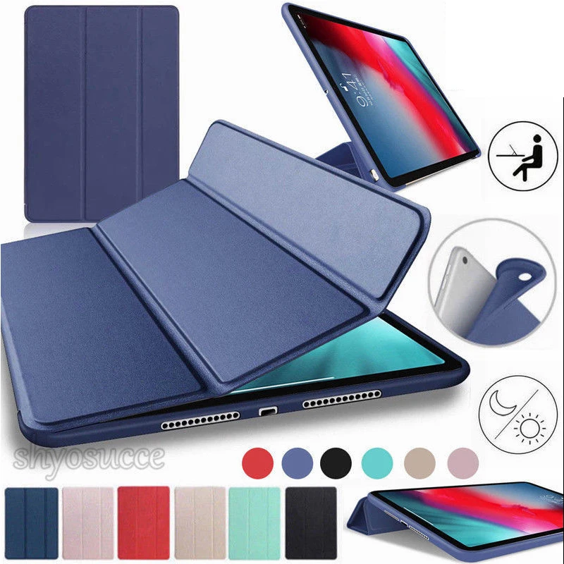 PU кожаный чехол для Apple iPad 9 7 дюймов 5/6 2018 мягкий ТПУ задняя подставка Смарт флип