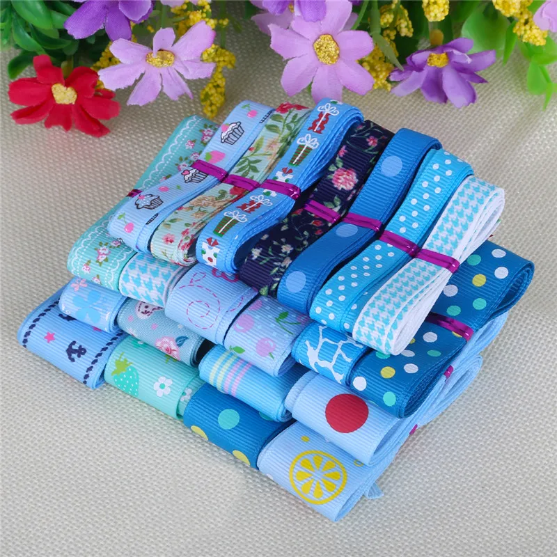 10-25mm Mix Style Grosgrain Ribbons Printing Satin Webbing for DIY Wedding Party Christmas Decoration Sewing Accessories | Дом и сад