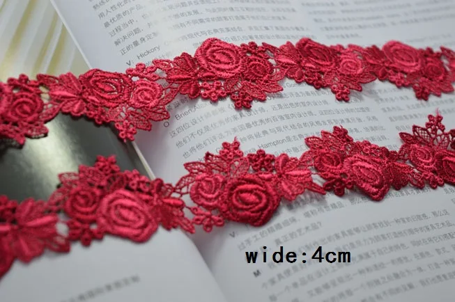 Кружевная лента somelace Водорастворимая с кружевной отделкой в комплекте 4 см|lace