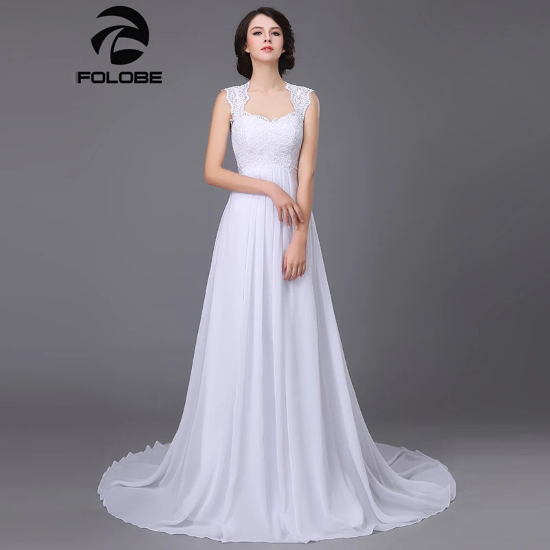 Простой шифон с v образным вырезом на шнуровке Vestidos De Noiva плиссированные пляжные