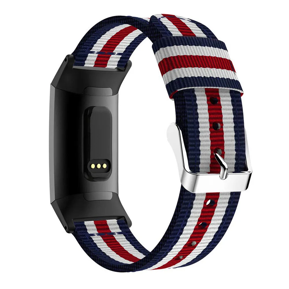 Сменный ремешок SPEDKOY для часов Fitbit Charge 3 тканый нейлоновый браслет