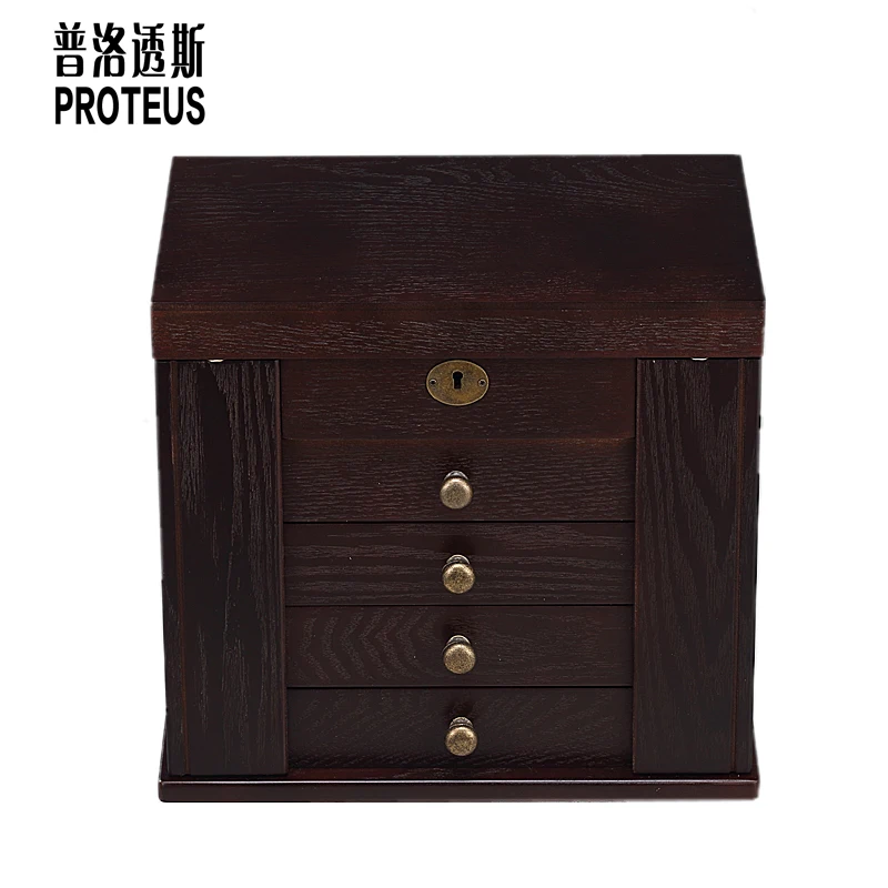 

solid wood jewelry box large European wedding gifts birthday princess storage box