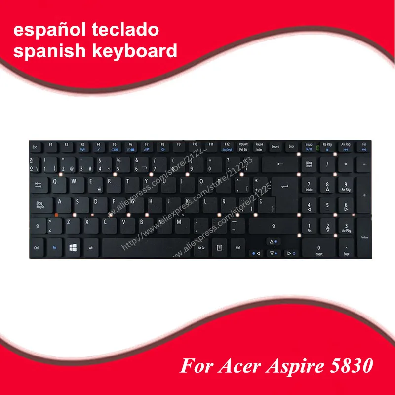 5 шт./лот испанская клавиатура для acer Aspire 5830 5830G T 5830TG 5755 5755G V3 571g 551 v3 771G шлюз NV55