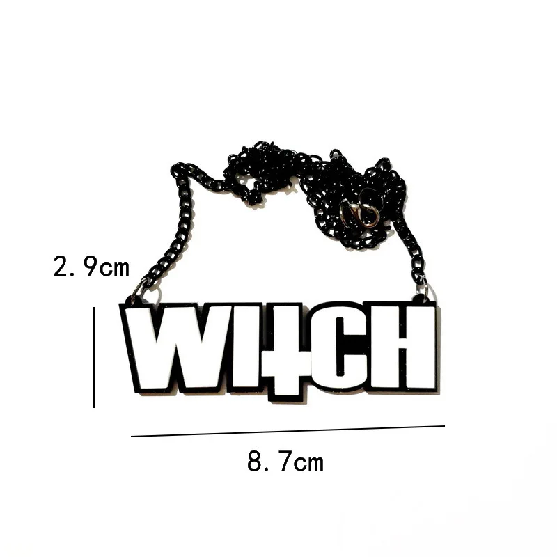 Модное ожерелье-чокер с акриловыми буквами Buffy Kouhai hp Whipme Blam Prettybitch Senpai Zombie Yaoi Crazy Cat Lady Charm Jewelry