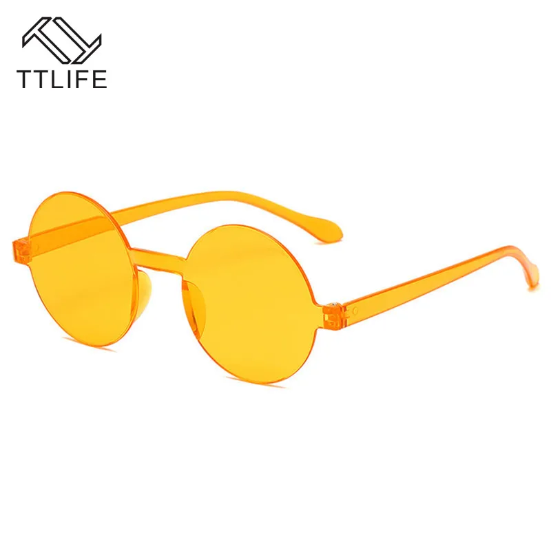 TTLIFE Beauty винтажные круглые женские солнцезащитные очки красного цвета оправа с УФ
