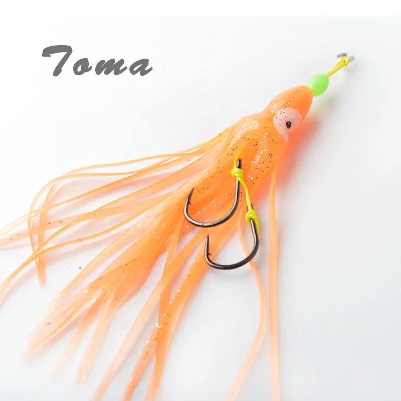Тома 3 шт./лот Колеблющаяся блесна приманка рыболовные крючки силиконовые