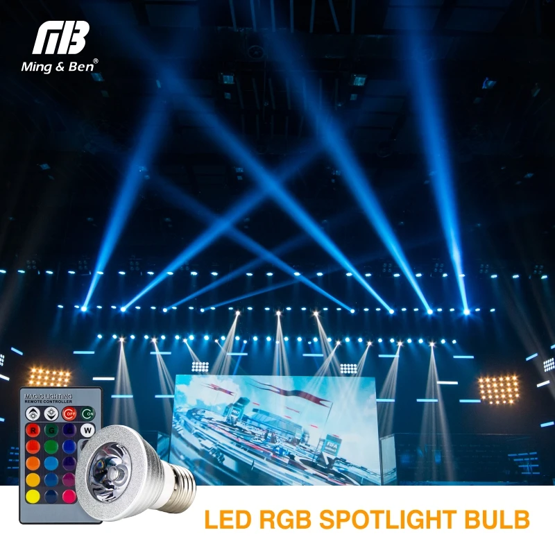 E27 RGB LED лампа 4 W AC 85-265 V ЭТАП 16 Красочные Изменение лампы прожектор украшение дома