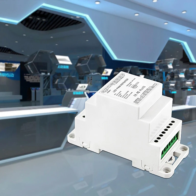 Светодиодный источник питания din рейка Dc5V 12V 24V вход Led Dmx усилитель 4Ch выходной