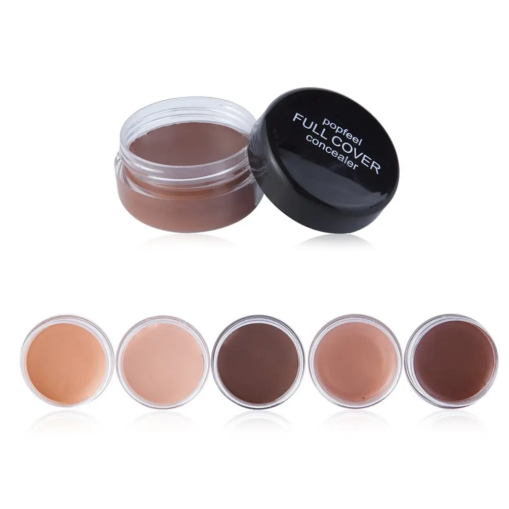 Popfeel Round Full Cover Concealer Natural Makeup Hide Blemish Corrector Women Cosmetics Facial Face Foundation Contour Cosmetic | Красота и