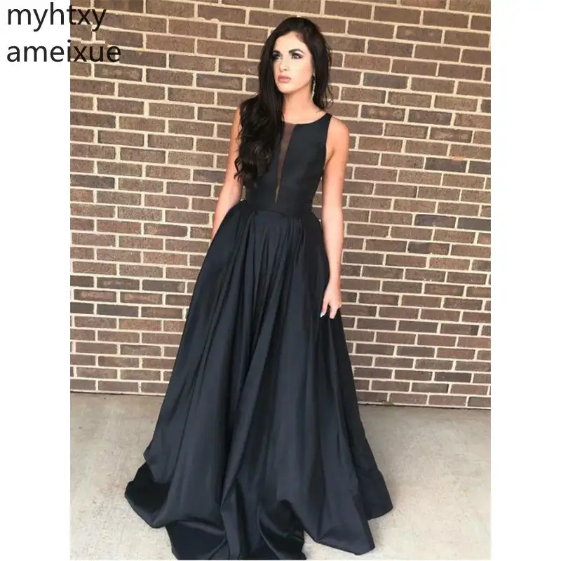 

Simple Sexy Cheap A-line Floor Length Sweep Train Pleat Sleeveless 2021 Plus Size Evening Gowns Custom Made Robe De Soiree