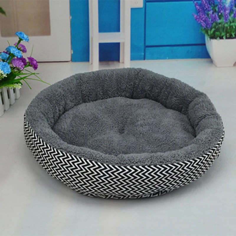 1 * L/S круглая мягкая кровать для собак и кошек подушка сна дышащий Удобный коврик