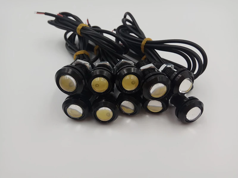 Автомобильные лампы светодиодные орлиный глаз 12V 10 шт./упак. 18/23 MM Led DRL Дневной