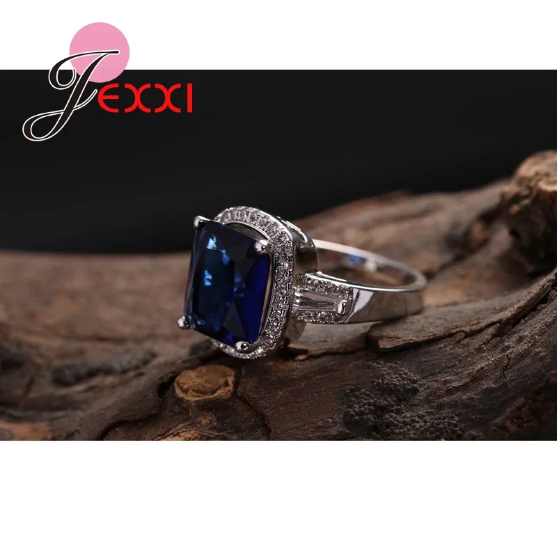 Роскошное высококачественное свадебное обручальное кольцо 925 серебряные кольца