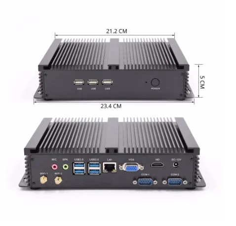 Промышленный мини-роутер Eglobal 8-го поколения i5 8250U Quad Core 2 * DDR4 COM Windows 10 Pro Linux