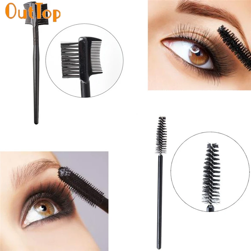 OutTop Love Beauty Female 1 шт. кисть для ресниц с одной головкой + Двойная расческа бровей