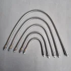 2 шт.лот 1 м длинный 10 Мужской Винт + Женская резьба мягкий свет гибкий провод DIY металлический гусиная шея шланг змеиная трубка зажим лампа