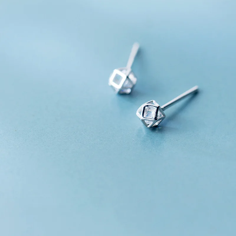 Серьги женские TOYOOSKY из стерлингового серебра 925 пробы с геометрическим узором